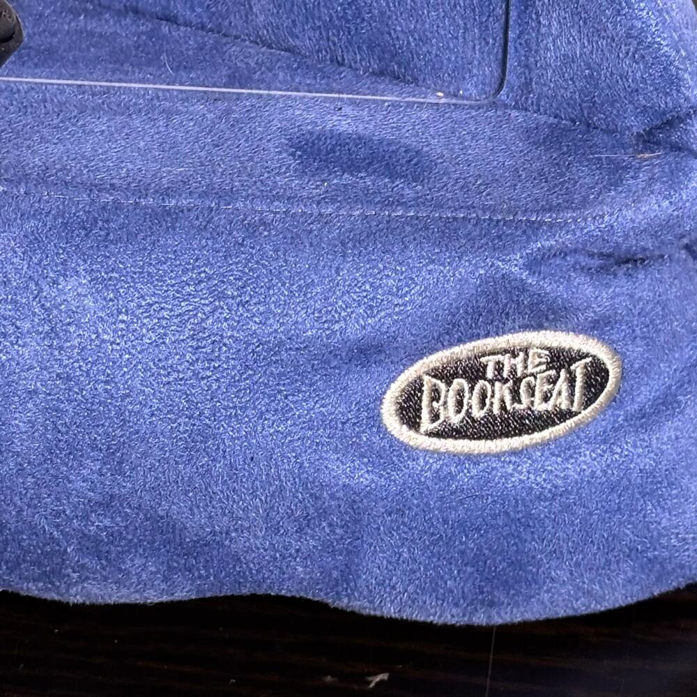 The bookseat blue beanbag chair for reading books iPad E reader comfort stand - Picture 2 of 11